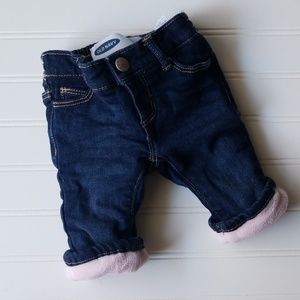Old Navy Warm Style Baby Girl Jeans- 0-3M